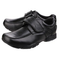 Hush Puppies Freddy 2 Senior Lederschuhe Für Jungen In Schwarz