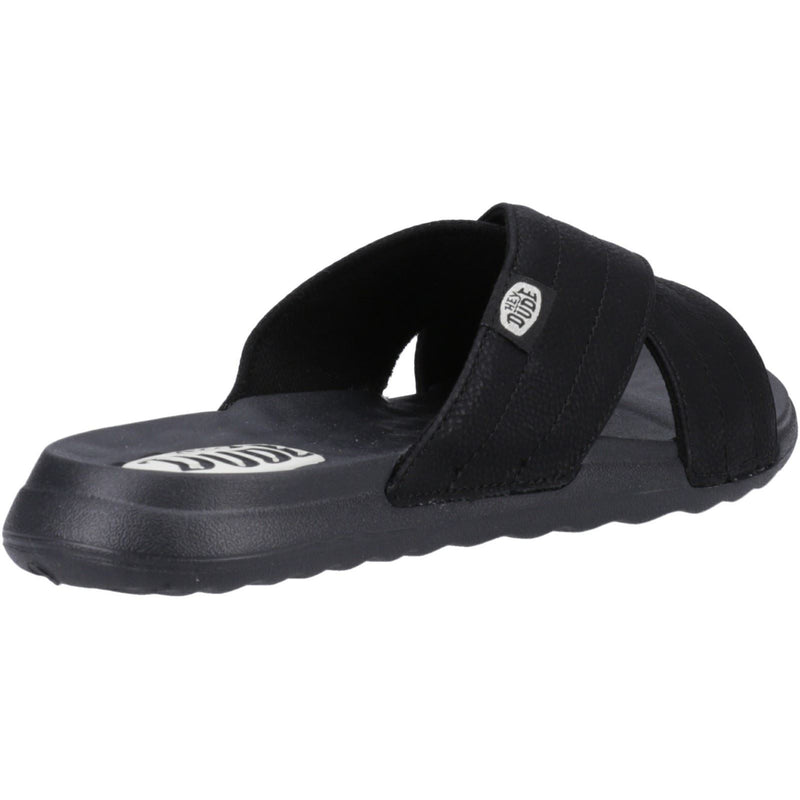 HEYDUDE Christi Slide Distressed Damen Schwarze Farbe Sandalen
