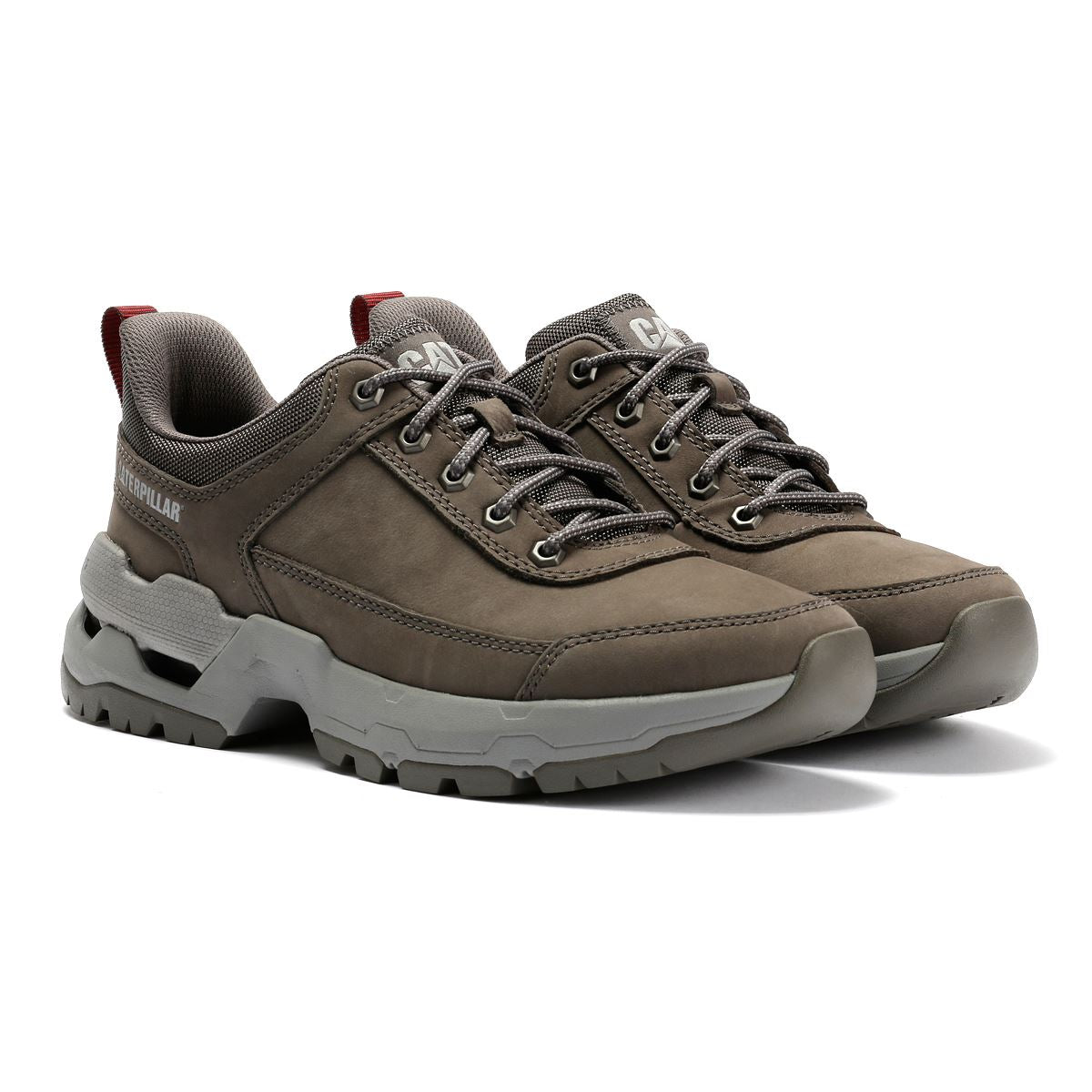 Caterpillar Surge Hiker Lo Waxy Nubuck Herren Graue Schnürschuhe