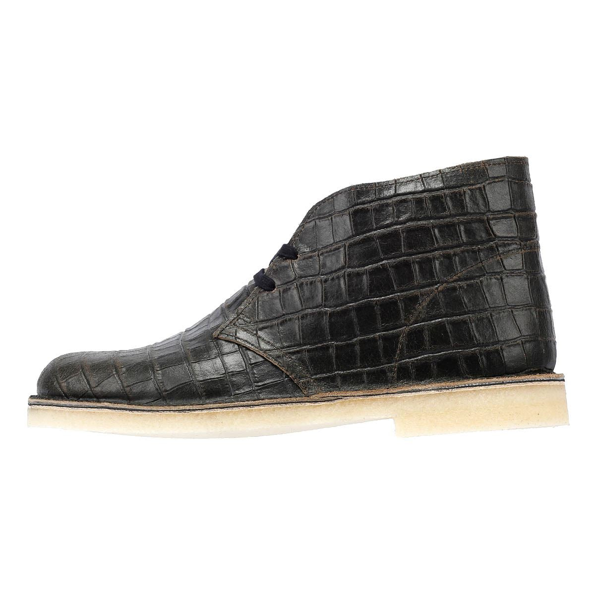 Clarks Originals Desert Harajuku Leder Herren Schwarze Stiefel