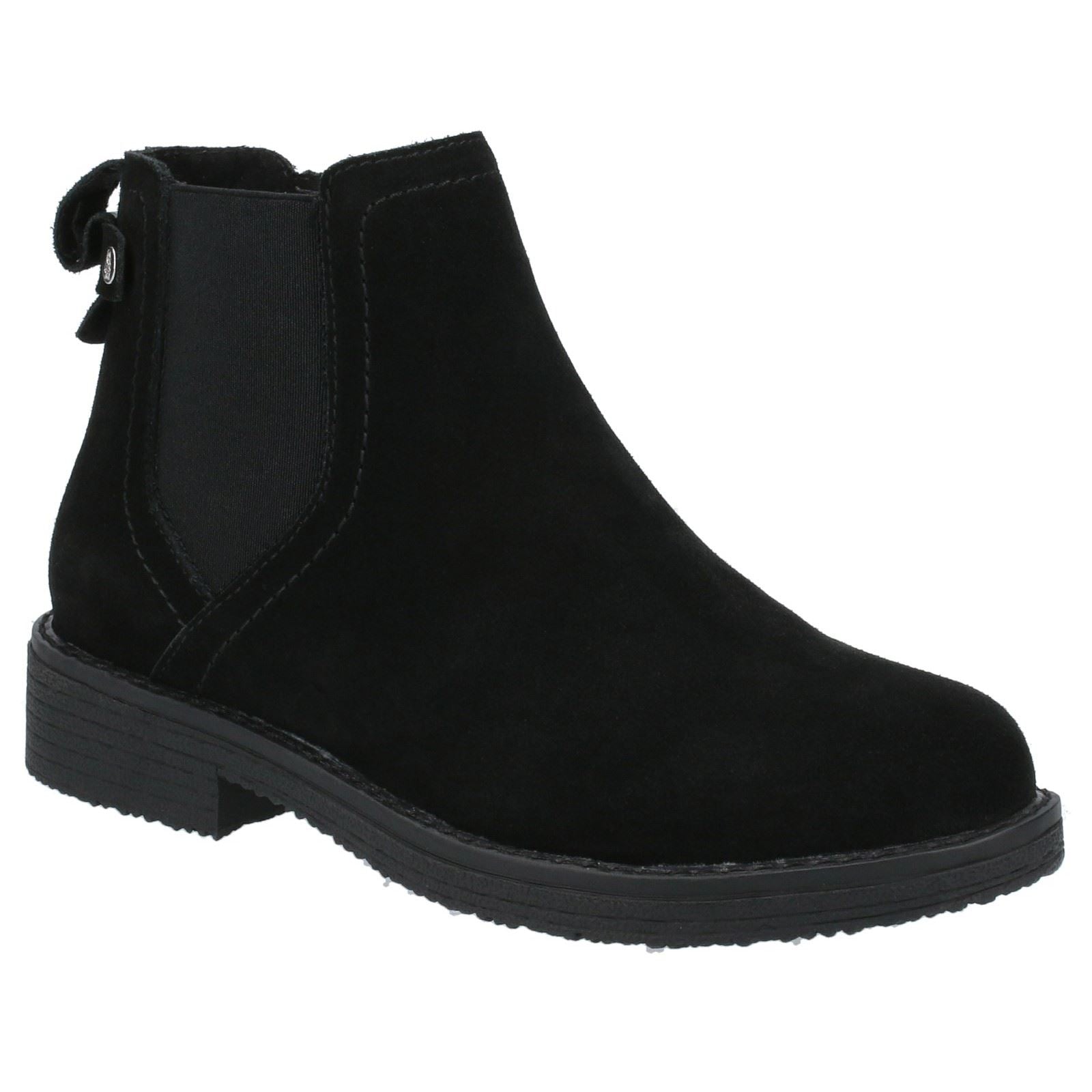 Hush Puppies Maddy Damenstiefel Aus Schwarzem Wildleder