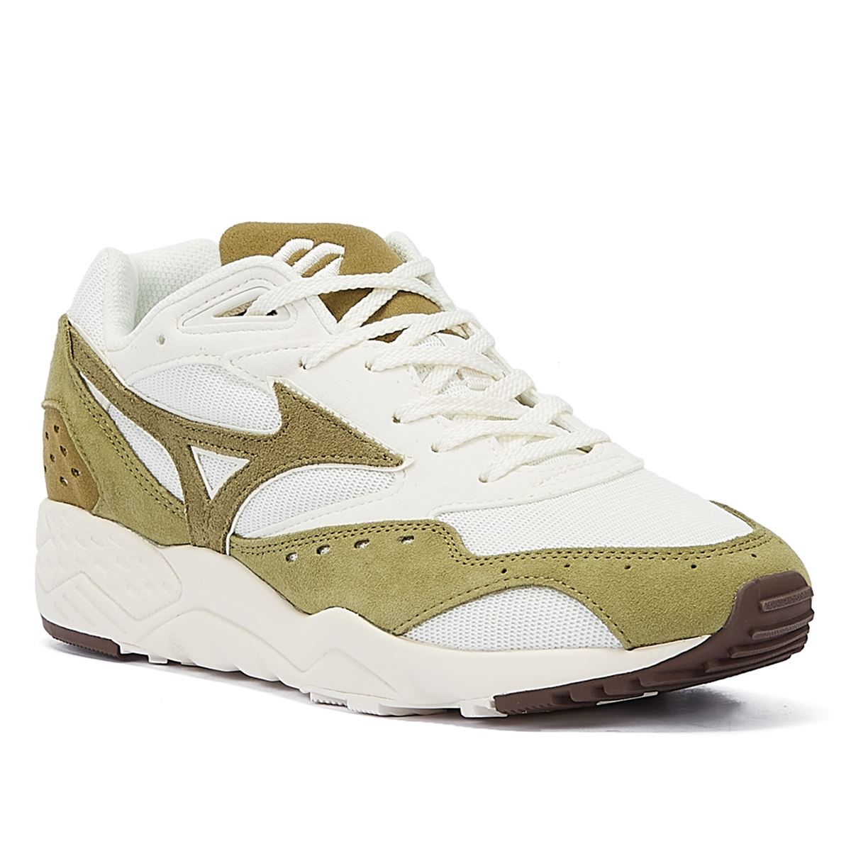 Mizuno Contender S Olive Wildleder Sneakers