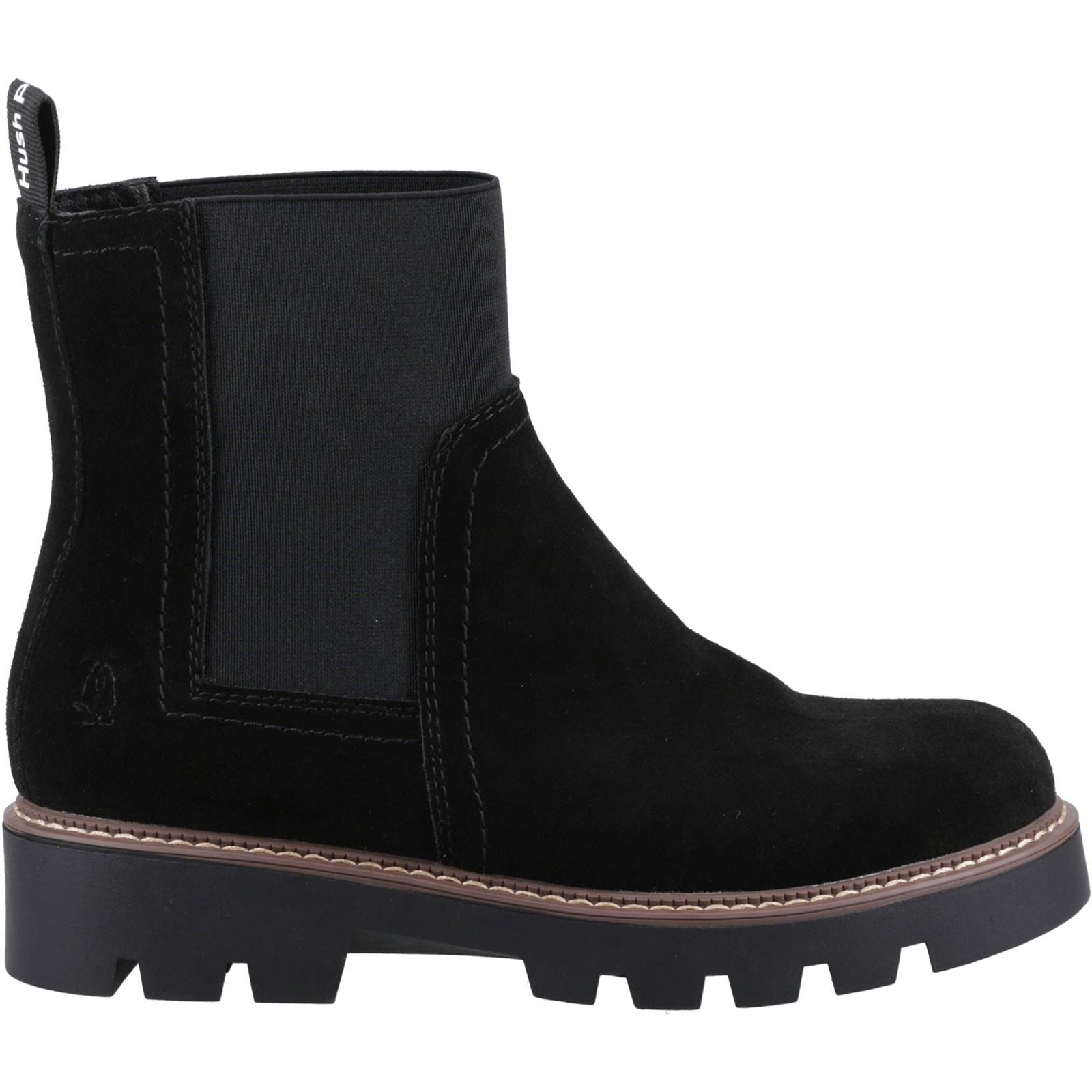 Hush Puppies Adeline Wildlederschwarze Damenstiefel