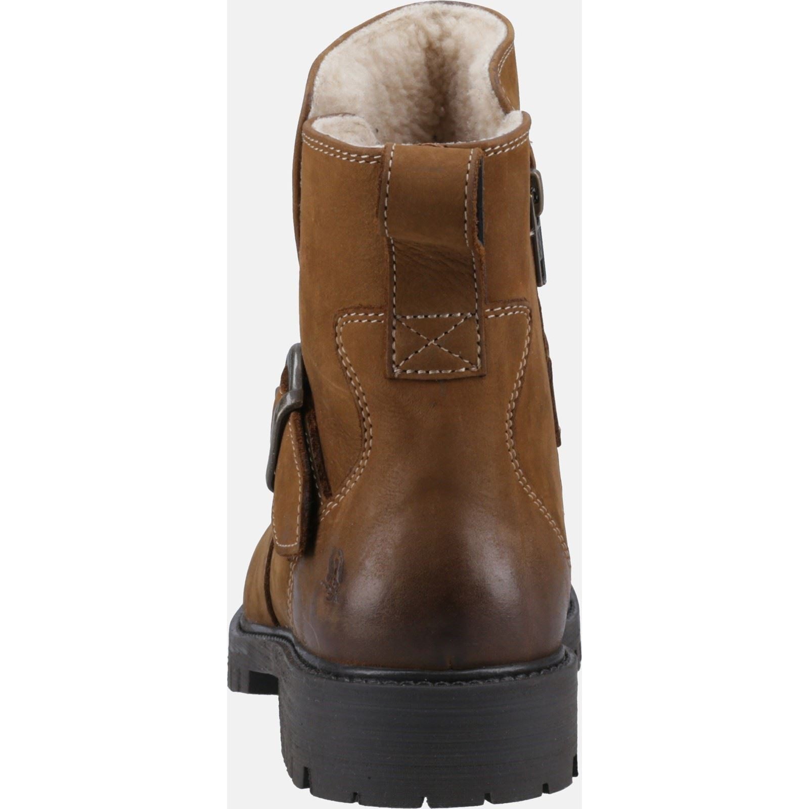 Hush Puppies Wakely Leder Damen Stiefeletten In Braun