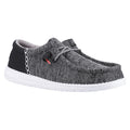 HEYDUDE Wally Funk Open Mesh Herren Bootsschuhe In Schwarz/Weiß