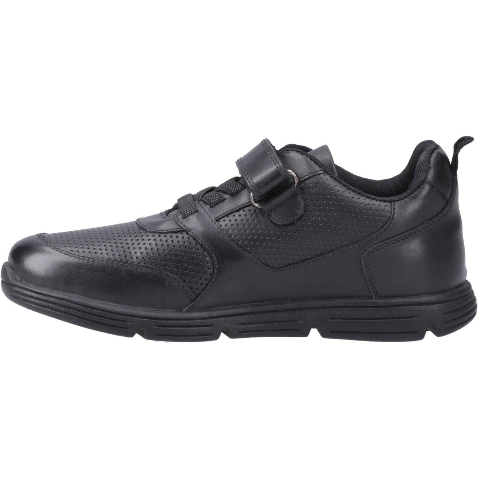 Hush Puppies Alfie Bungee Snr Lederschuhe Für Jungen In Schwarz
