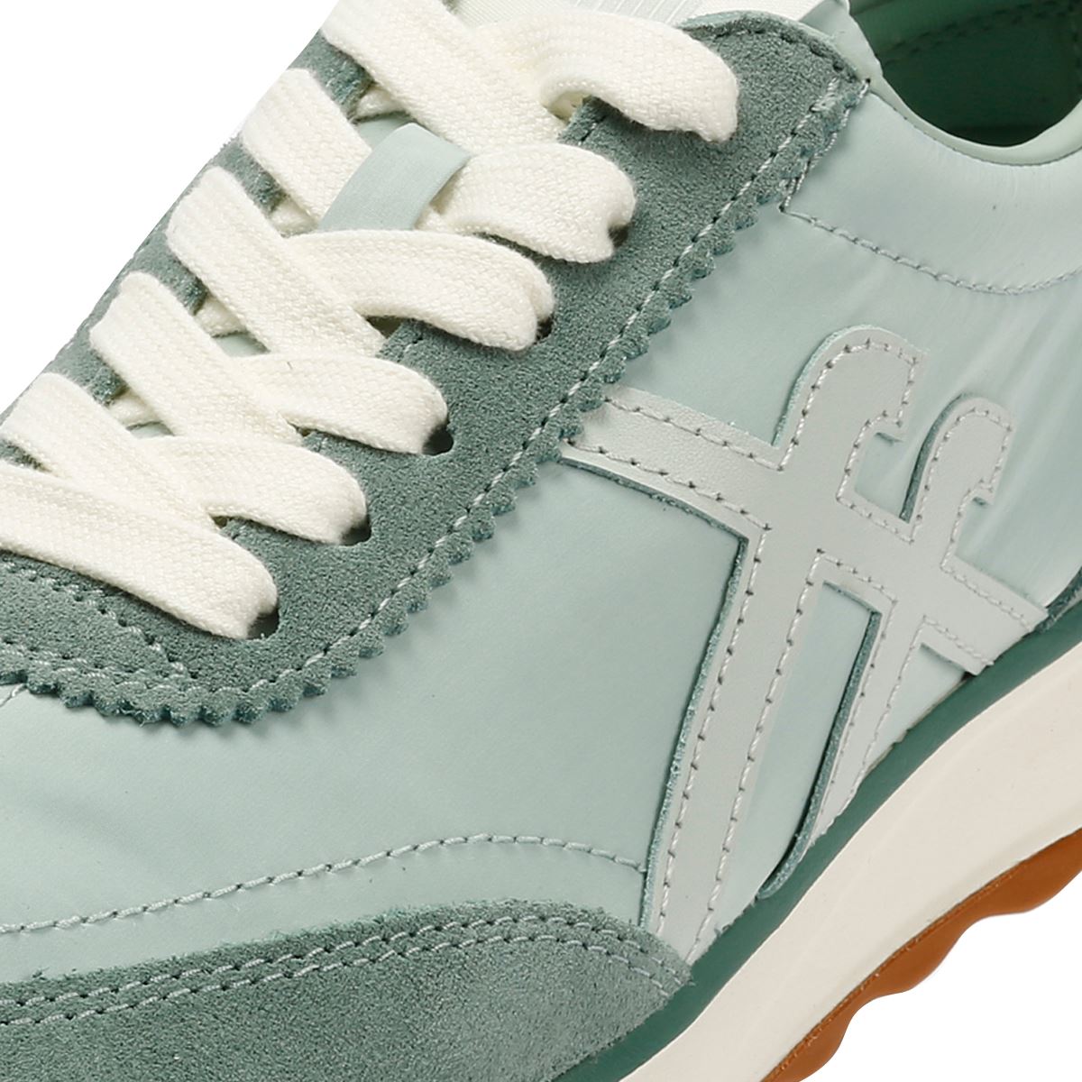 FitFlop X Pantone Retro-Q Wildleder Damen Grüne Sneakers