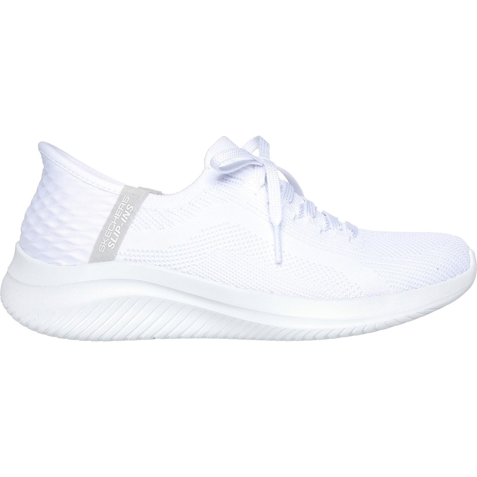 Skechers Ultra Flex 3.0 Brilliant Damen Sneaker Aus Weißem Textil