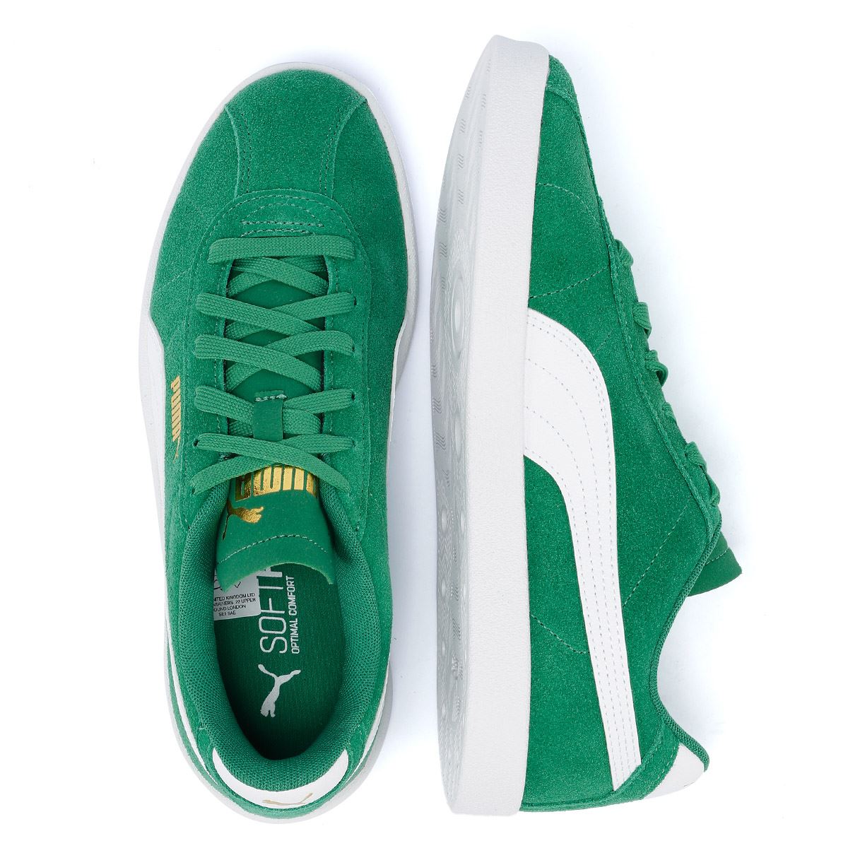 Puma Club II Grüne Wildleder Turnschuhe