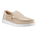 HEYDUDE Mikka Jute Linen Herren Irisch Creme Mokassin Schuhe