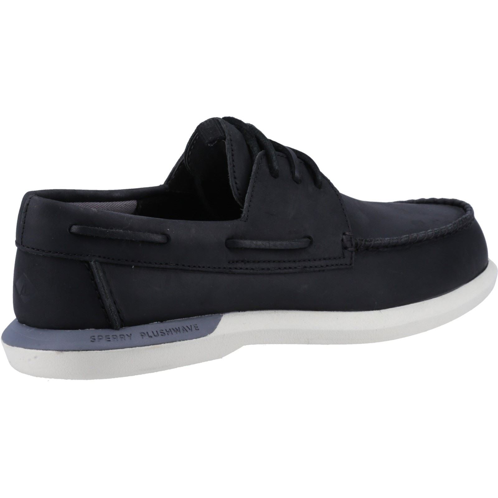 Sperry Plushwave 2.0 Leder Herren Schwarze Bootsschuhe