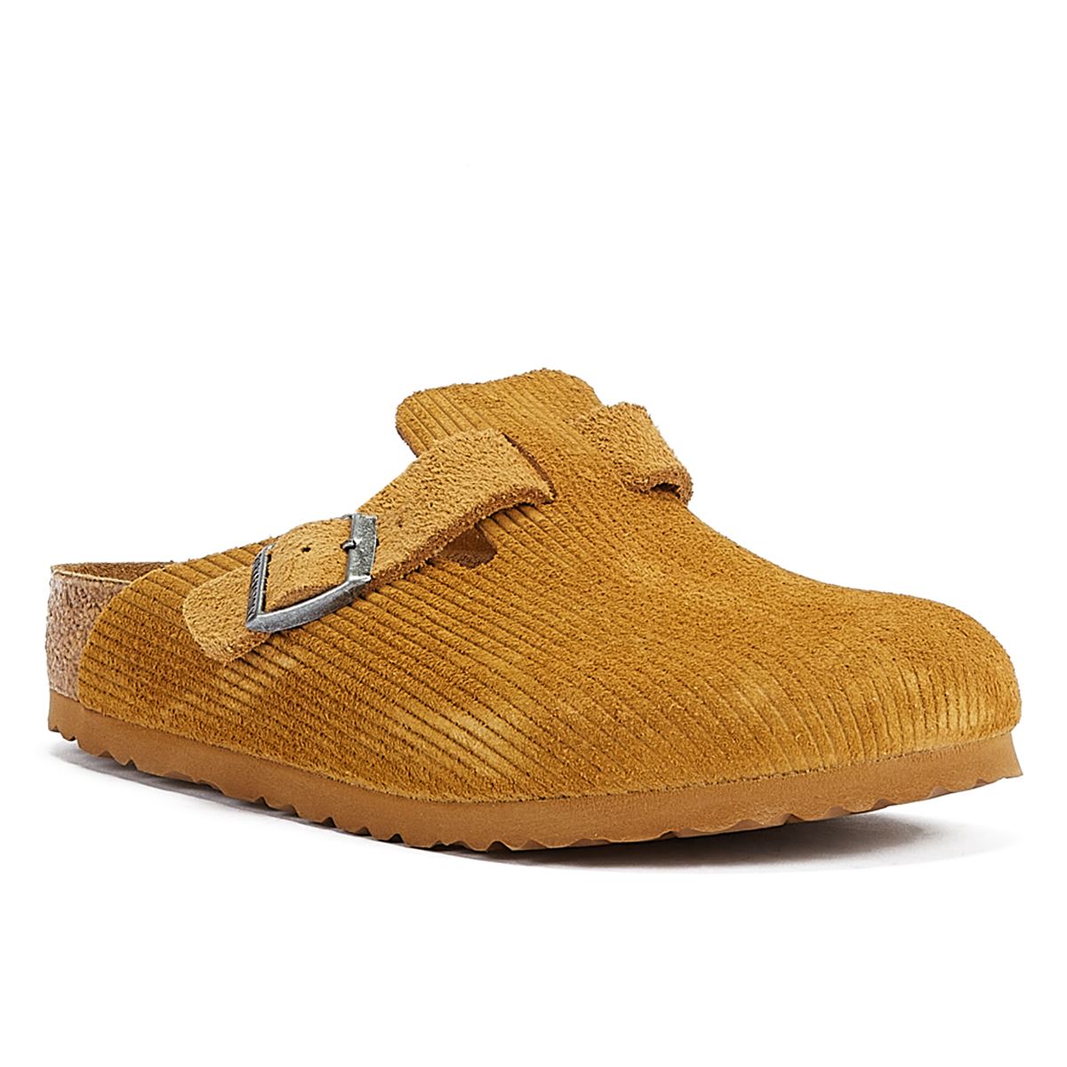 Birkenstock Boston Kord Cord Braun Clogs