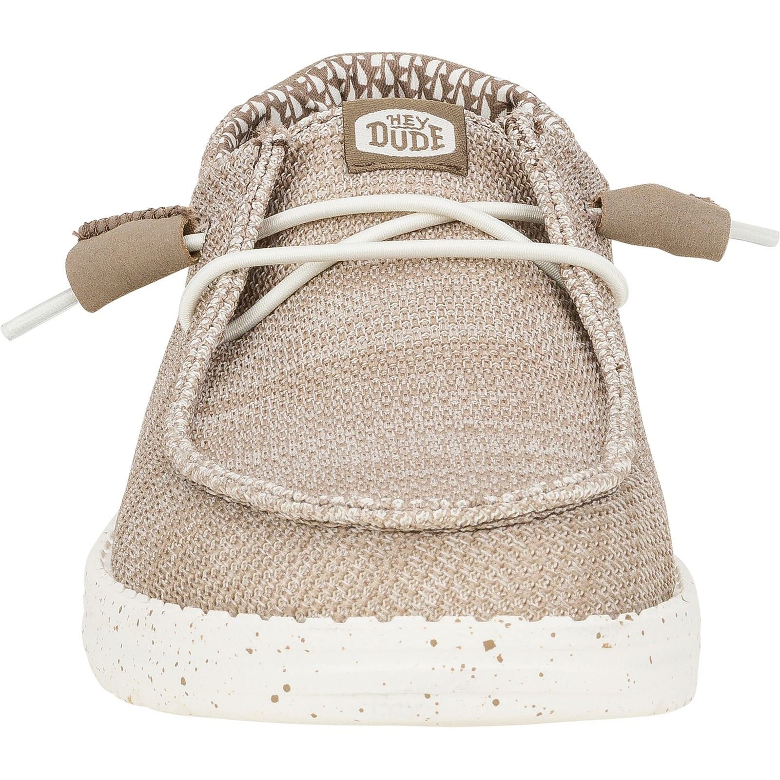 HEYDUDE Wendy Stretch Mesh Polyester Damen Walnuss Mokassins
