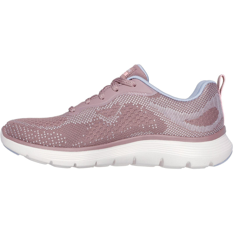 Skechers Flex Appeal 5.0 Cruising Thru Damen Textil Sneaker In Malve/Hellblau