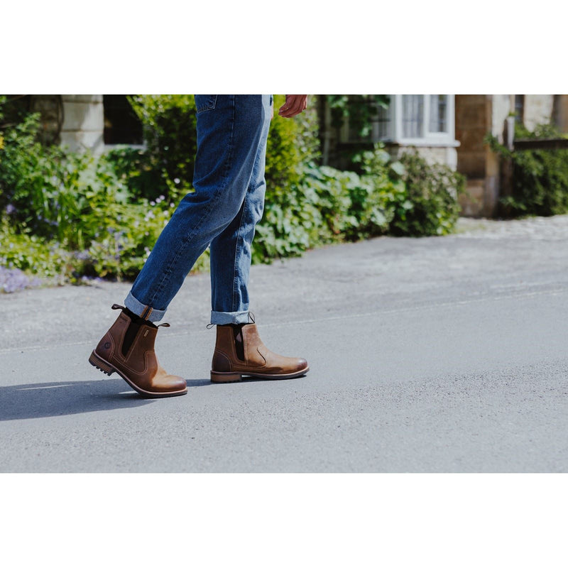 Cotswold Worcester Herren Leder Stiefeletten In Hellem Braun