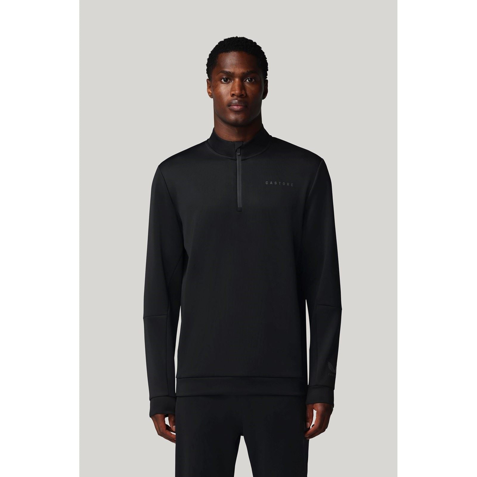 Castore Flex 1/4 Zip Herren Schwarzes Sweatshirt