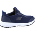 Skechers Workwear Squad SR Textil Damen Navy Sicherheits Sneakers