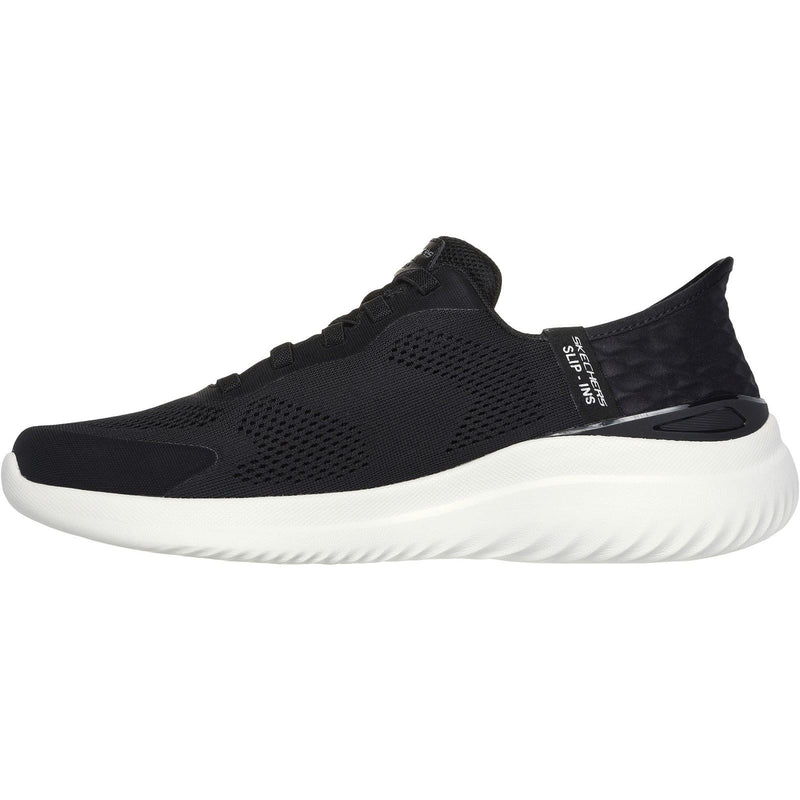Skechers Bounder 2.0 Emerged Textile Herren-Sneaker In Schwarz/Weiß