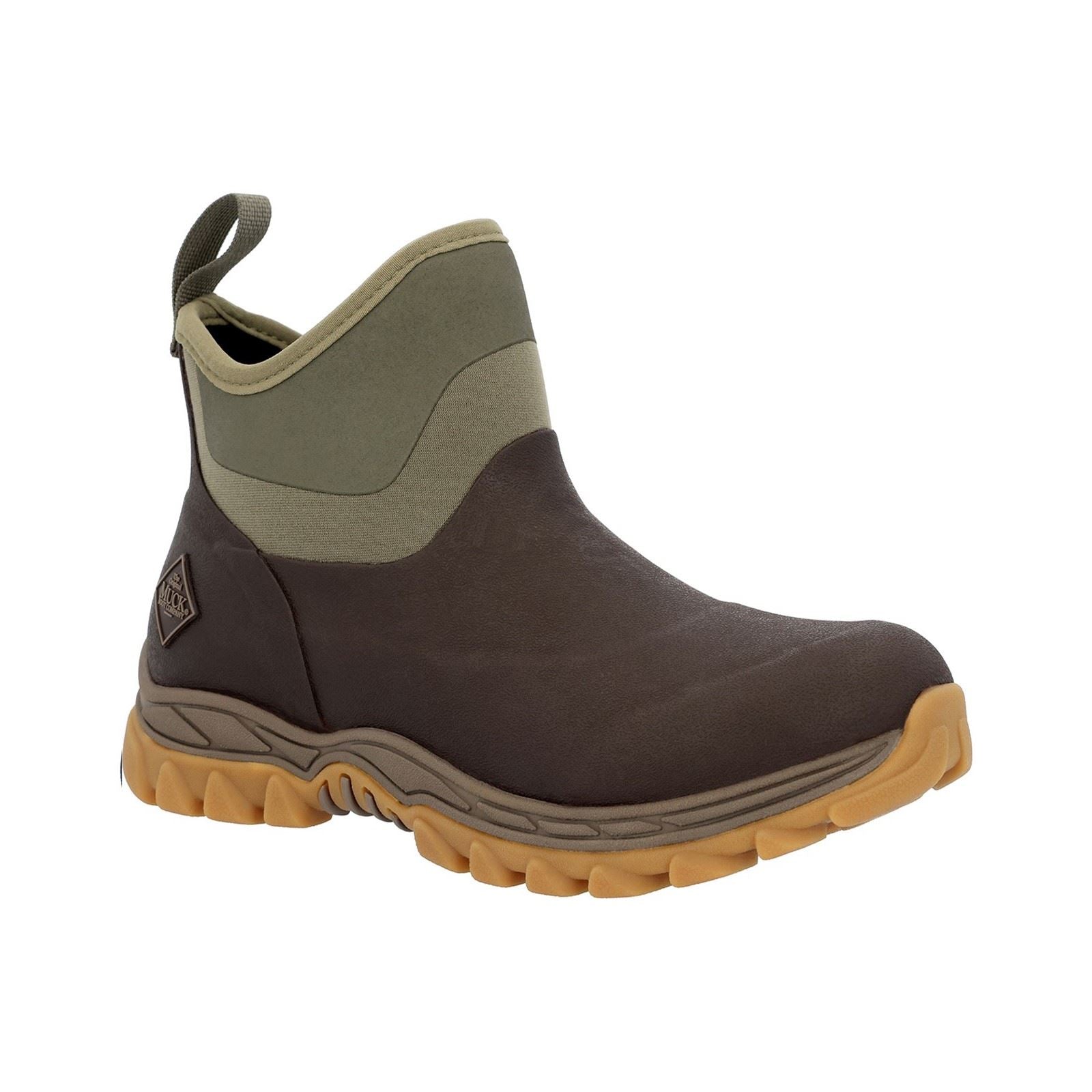 Muck Boots Arctic Sport II Gummi Dunkelbraune/Olivgrüne Gummistiefel