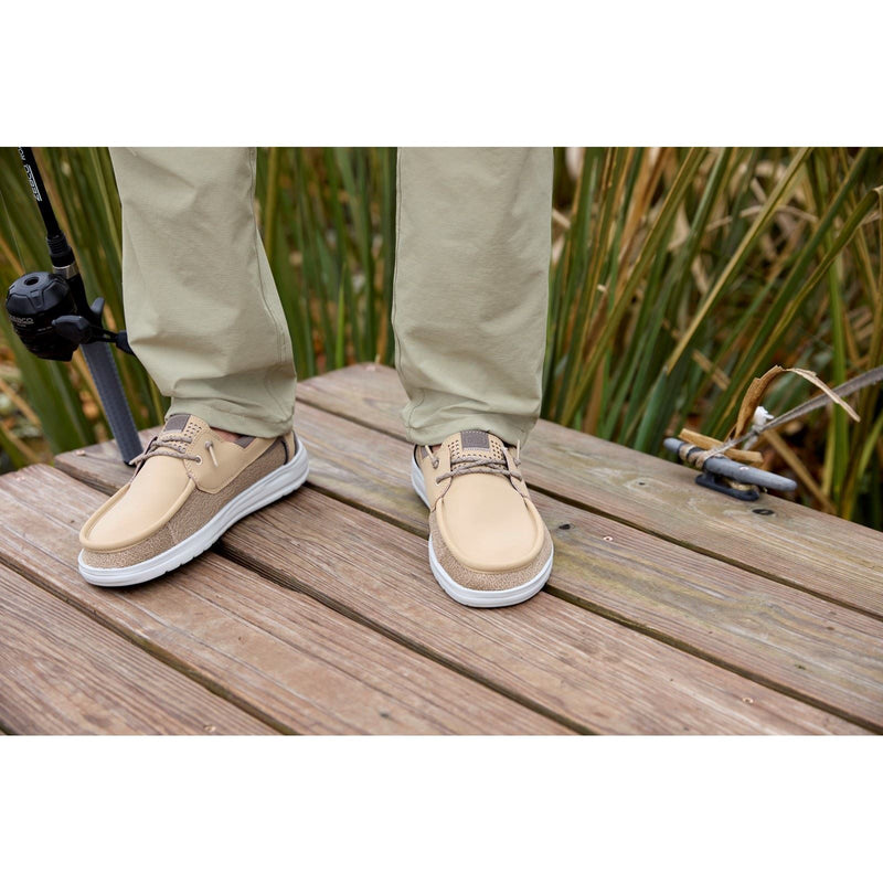 HEYDUDE Welsh Grip Classic Mesh Baumwollmischung Herren Incense/Morel Braun Bootsschuhe