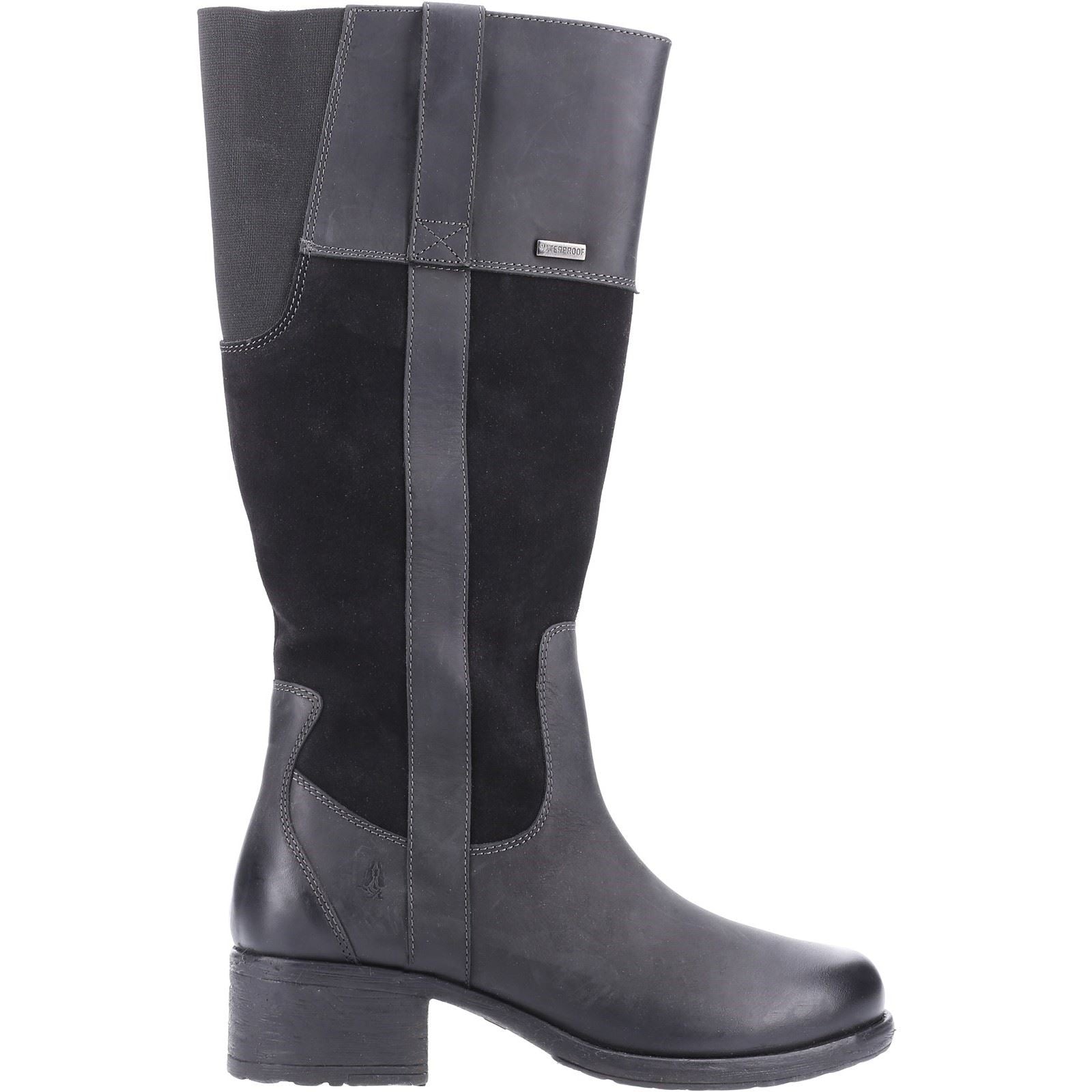 Hush Puppies Samara Damenstiefel Aus Schwarzem Wildleder