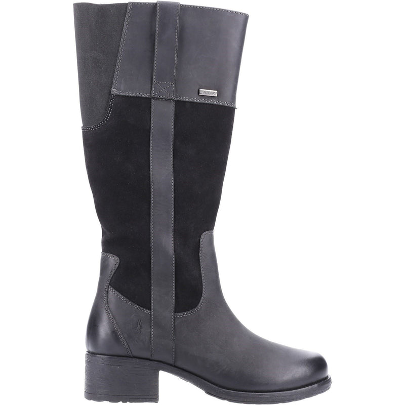 Hush Puppies Samara Damenstiefel Aus Schwarzem Wildleder
