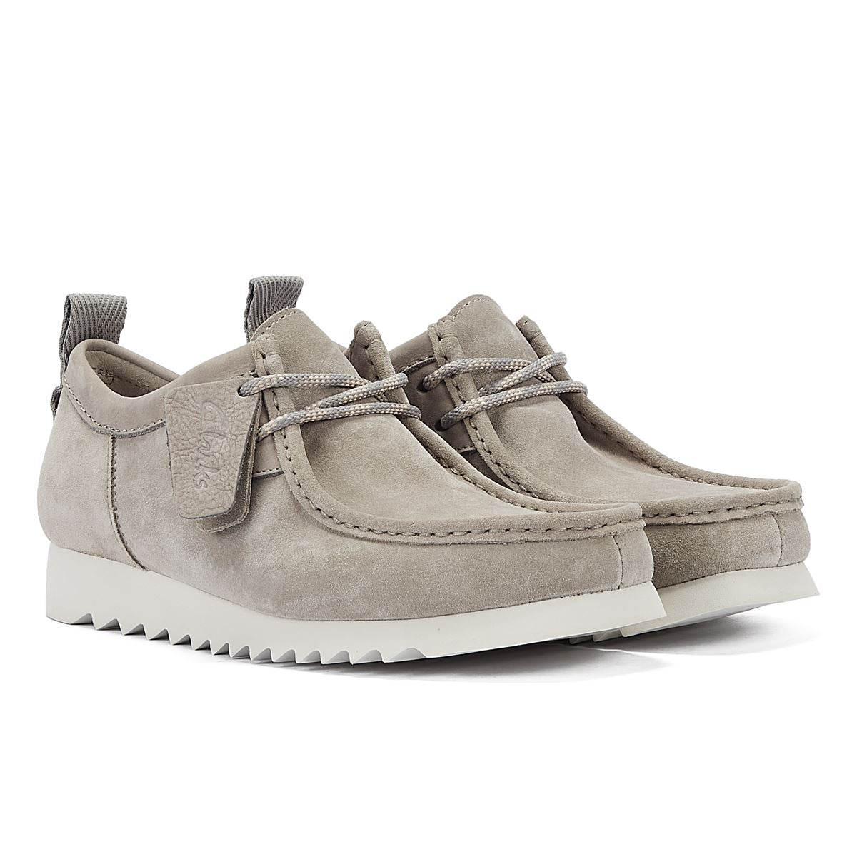 Clarks Main Wallabee FTRE Lo Herren Wildlederschuhe Zum Schnüren In Grau