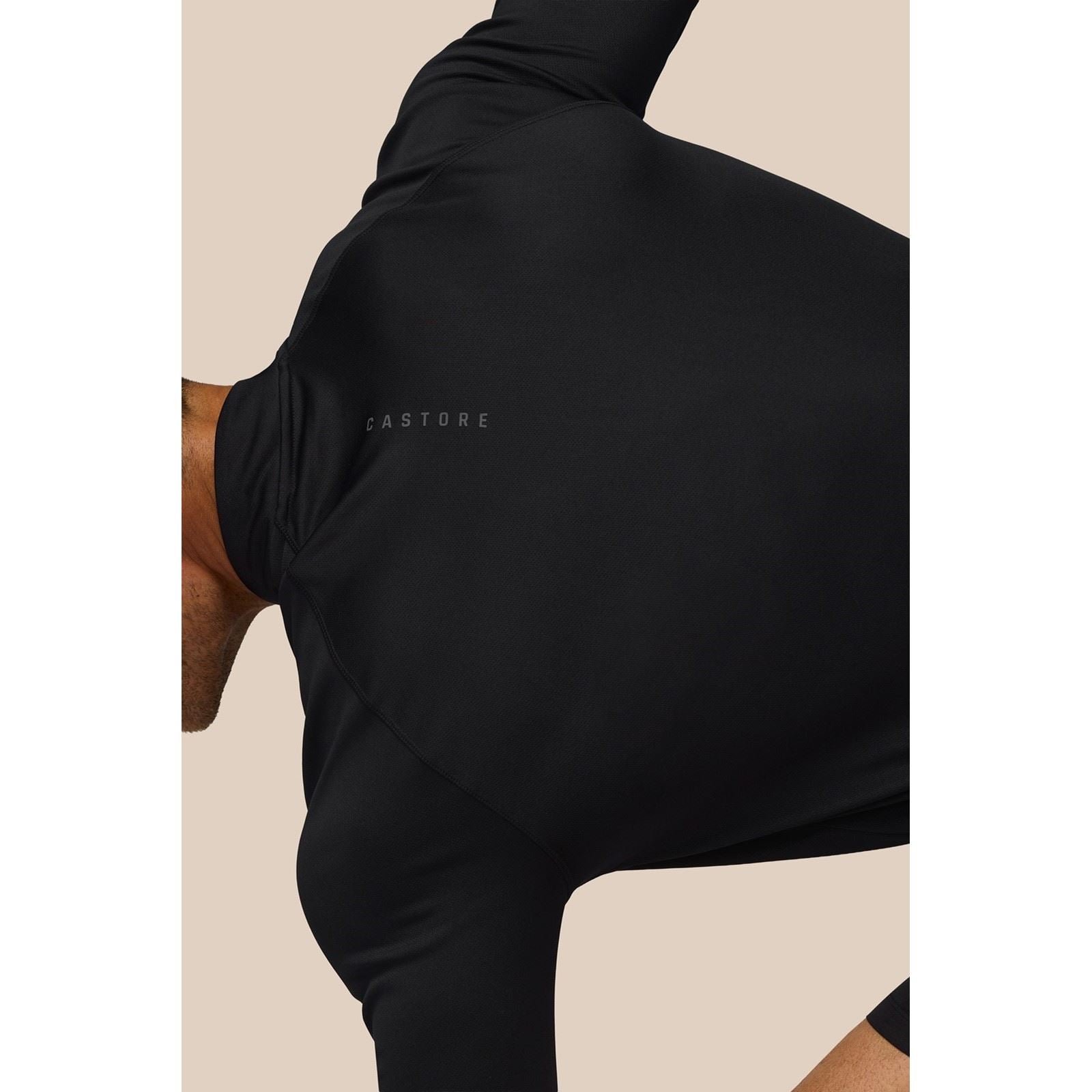 Castore Adapt Training 1/4 Zip Top Polyester Herren Schwarze Farbe Sport-T-Shirts