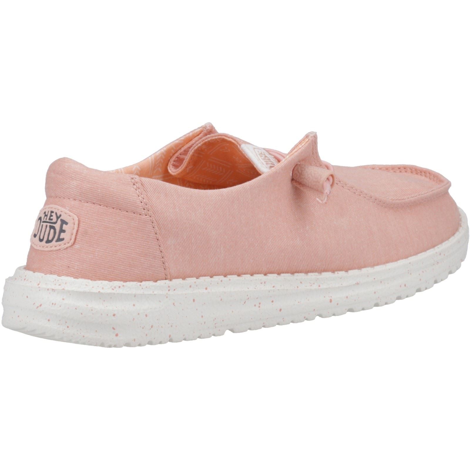 HEYDUDE Wendy Canvas 100% Baumwolle Damen Rosa Loafers
