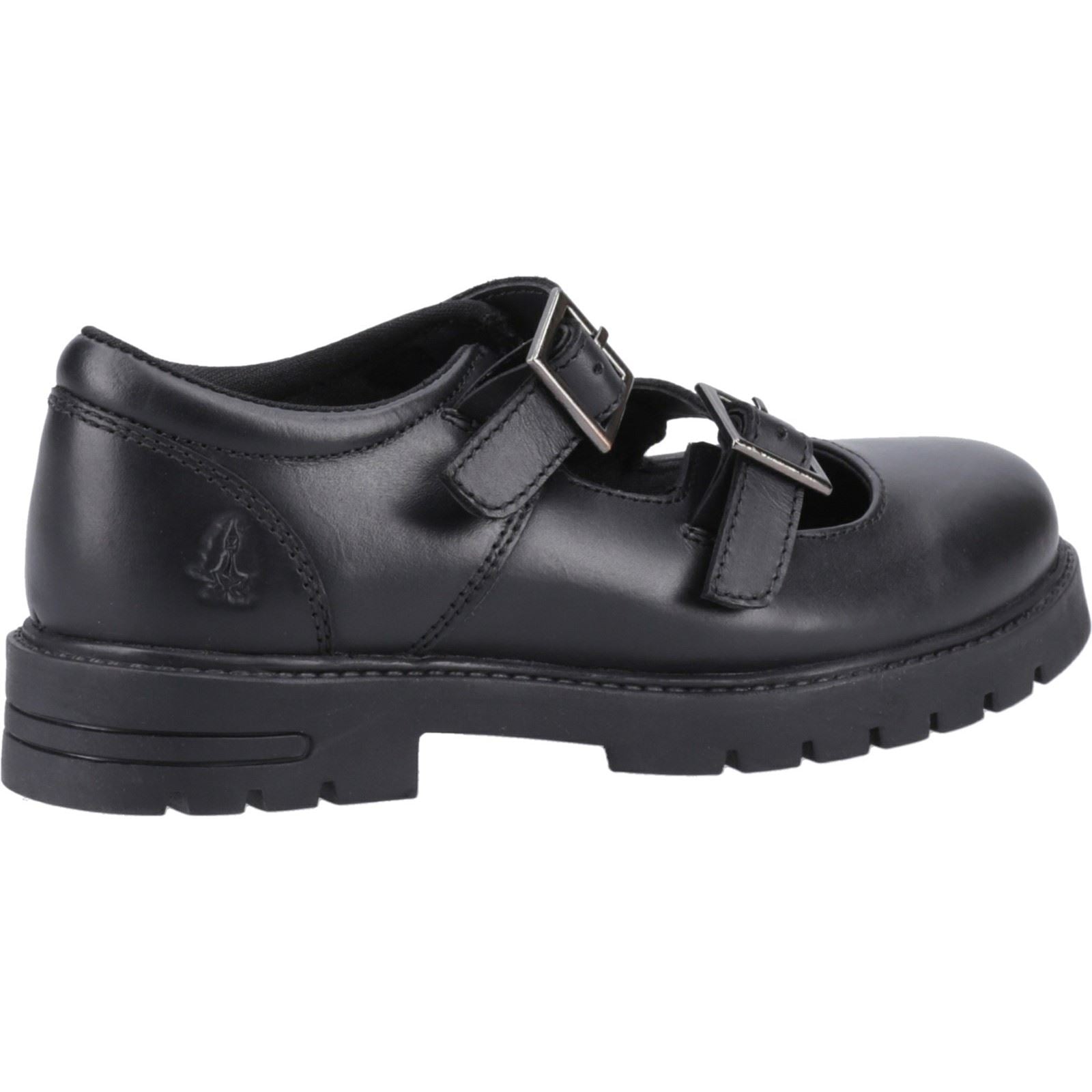 Hush Puppies Ella Junior Mädchenschuhe Aus Schwarzem Leder