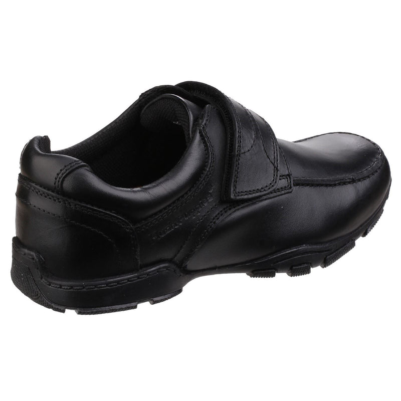 Hush Puppies Freddy 2 Senior Lederschuhe Für Jungen In Schwarz