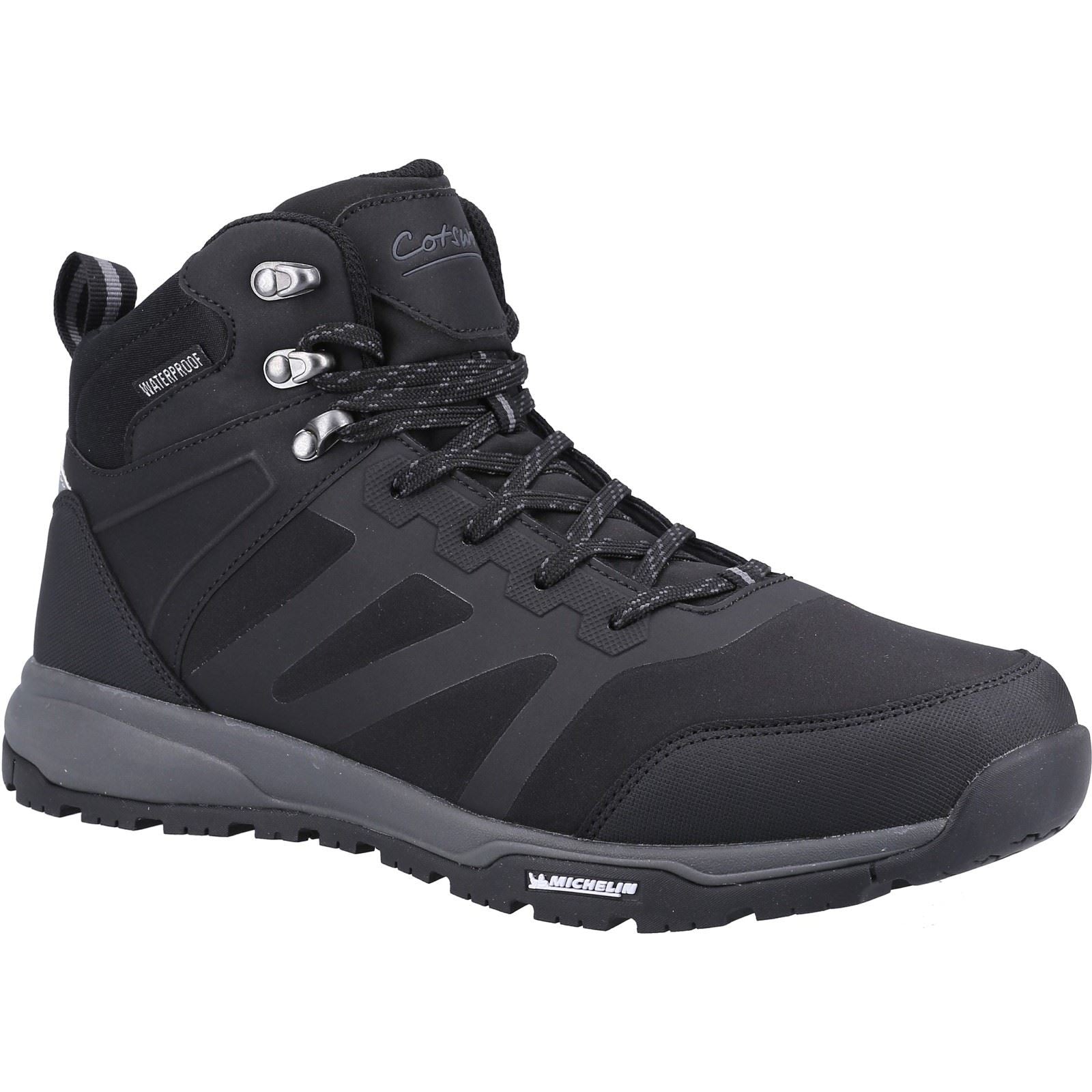 Cotswold Kingham Mid Herren Wanderschuhe In Schwarz