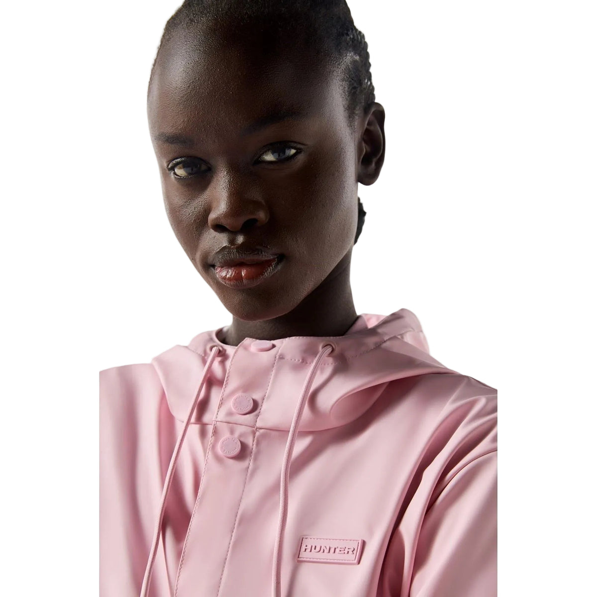 Hunter Izzy Hooded Damen Regenjacke In Pink