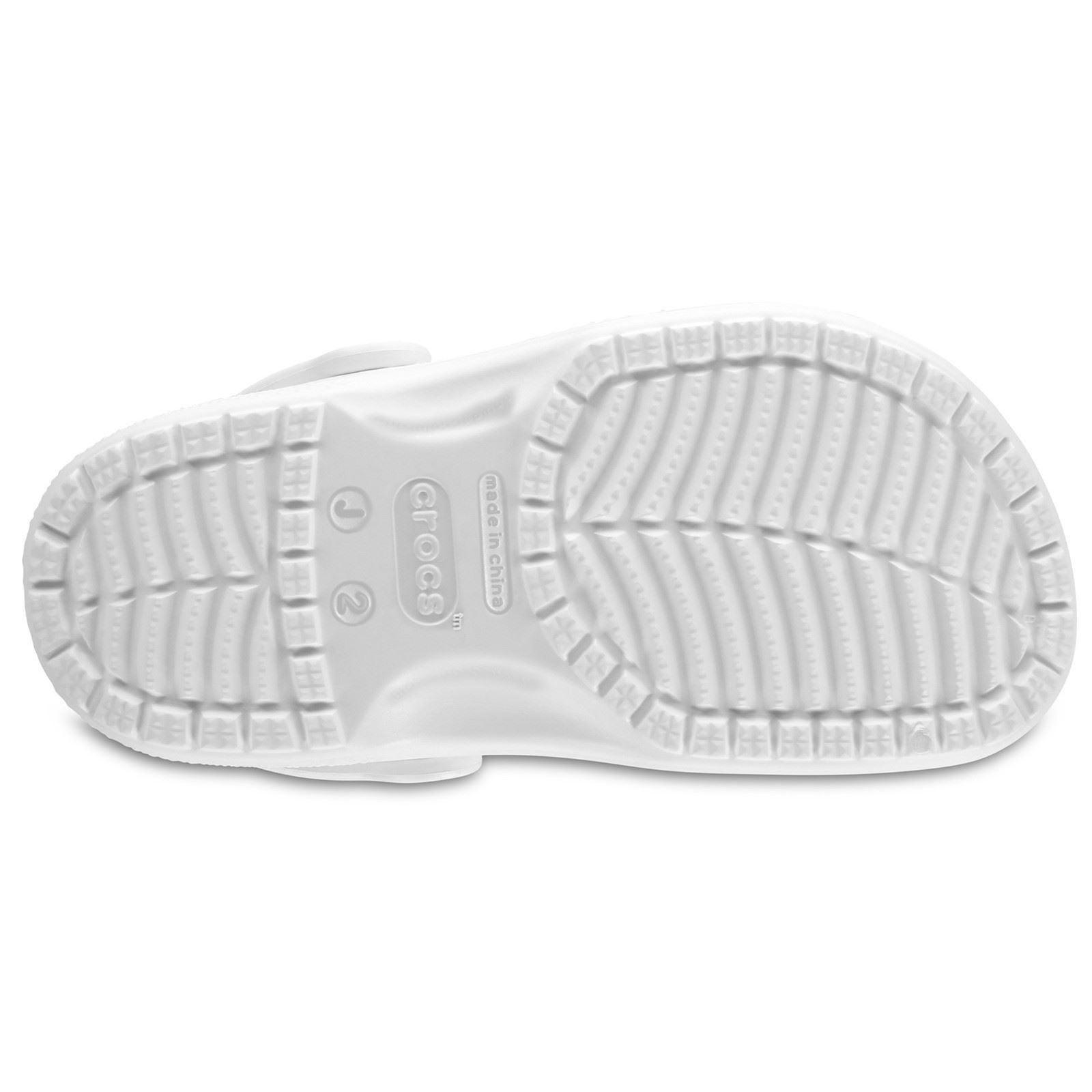 Crocs Kids' Classic Clog Thermoplastische Weiße Loafer