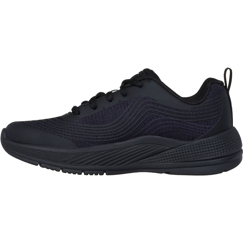 Skechers Microspec Advance Damen Schwarze Textilsneaker