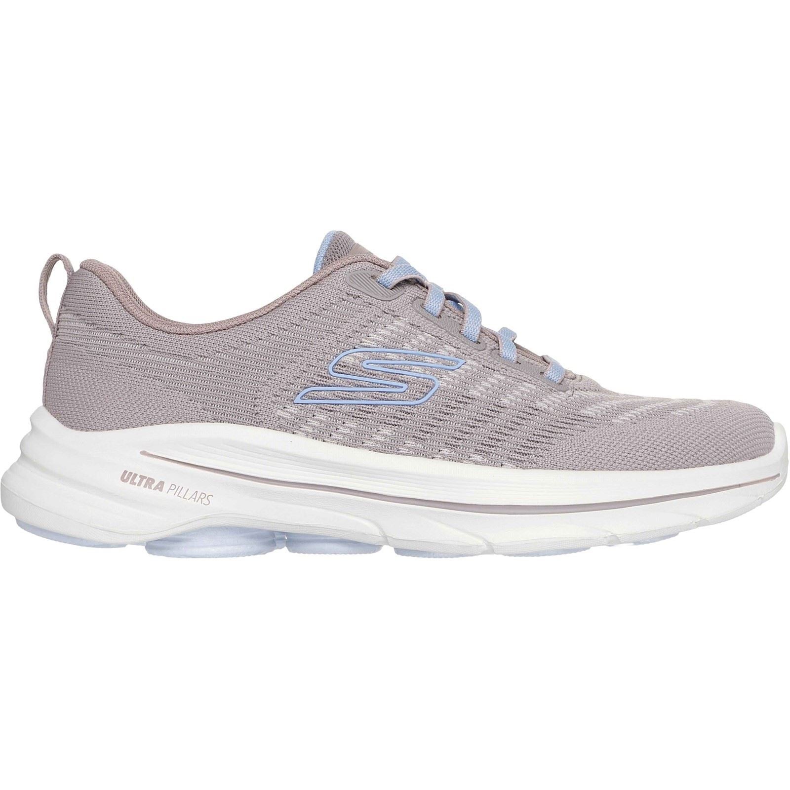 Skechers GO WALK 8 Britt Textil Damen Sneaker In Taupe/Blau