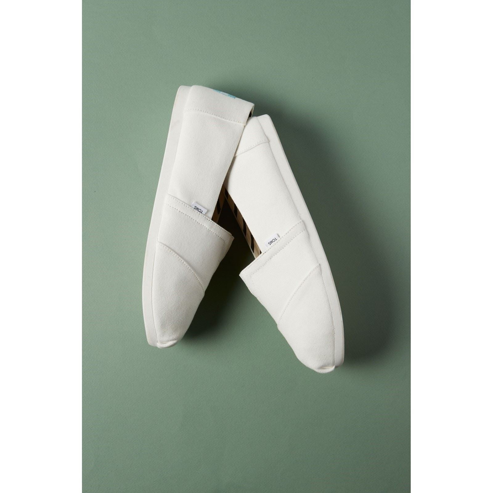 TOMS Alpargata 100% Baumwolle Herren Espadrilles In Weiß