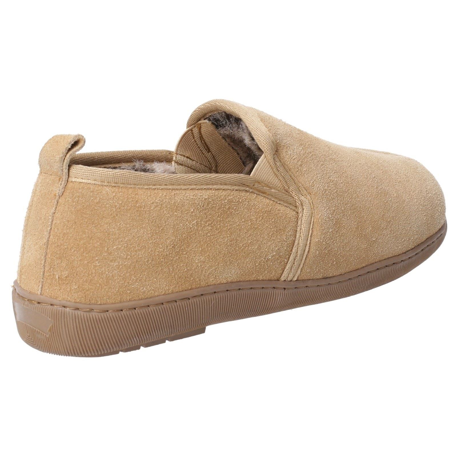 Hush Puppies Arnold Wildleder-Hausschuhe Für Herren In Beigefarben