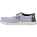 HEYDUDE Wally Coastline Stoff Herren Bootsschuhe In Steingrau