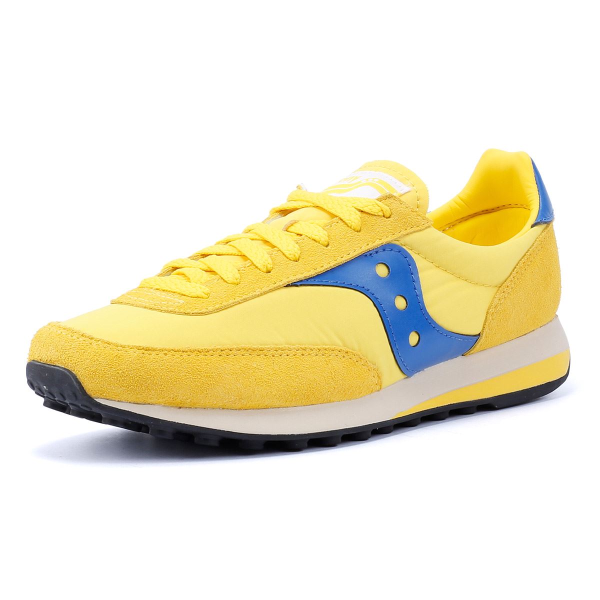Saucony Trainer 80 Gelbe Wildleder Sneakers