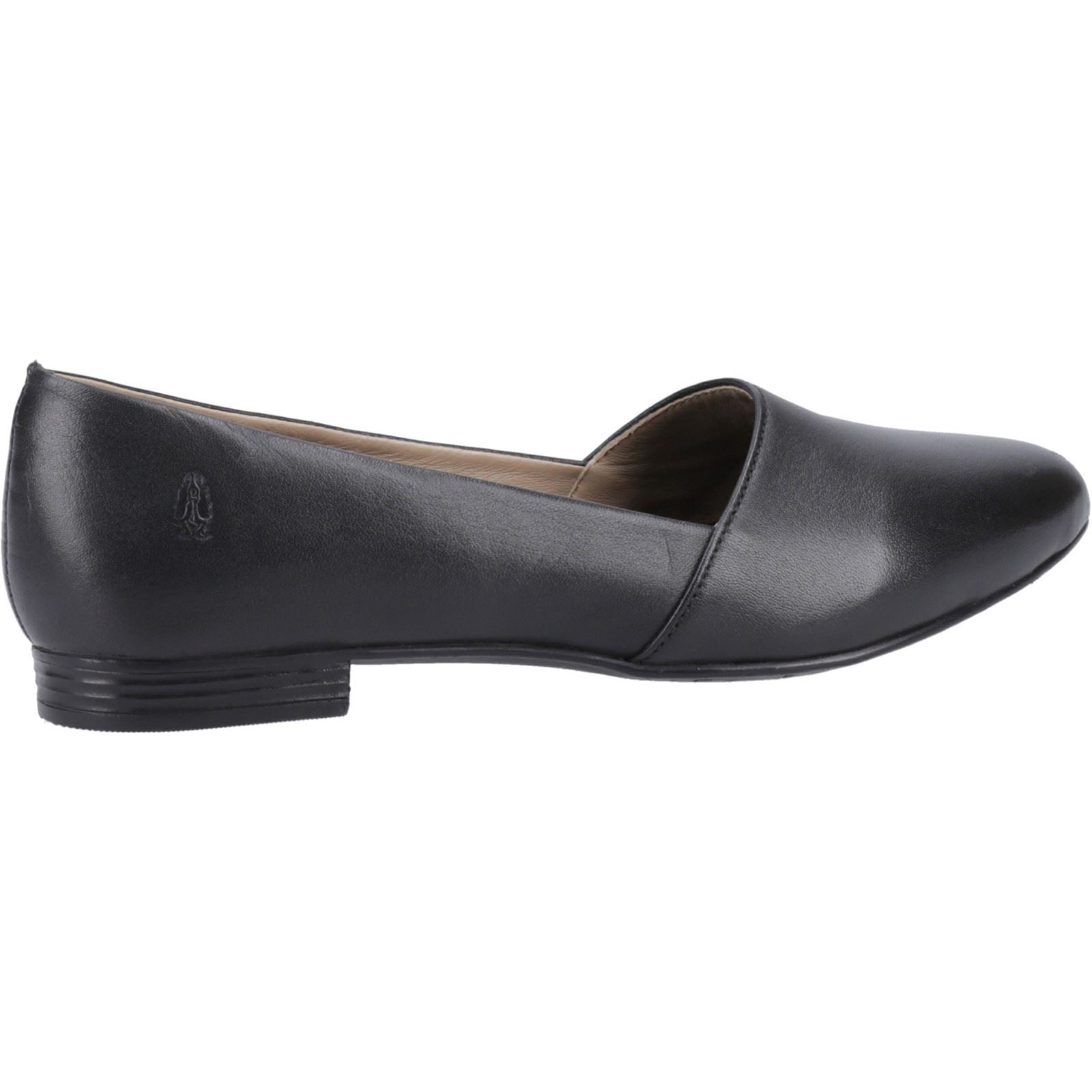 Hush Puppies Lola Senior Mädchenschwarze Ballettschuhe Aus Leder
