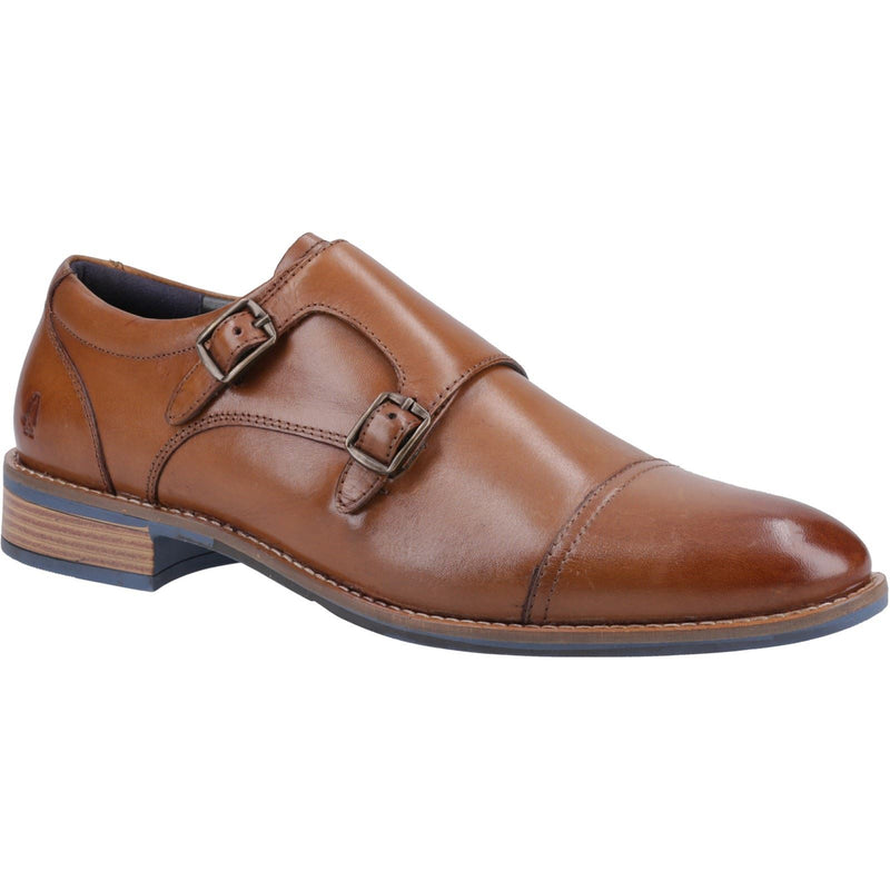 Hush Puppies David Lederschuhe Für Herren In Tan Mit Doppeltem Monk Riemen