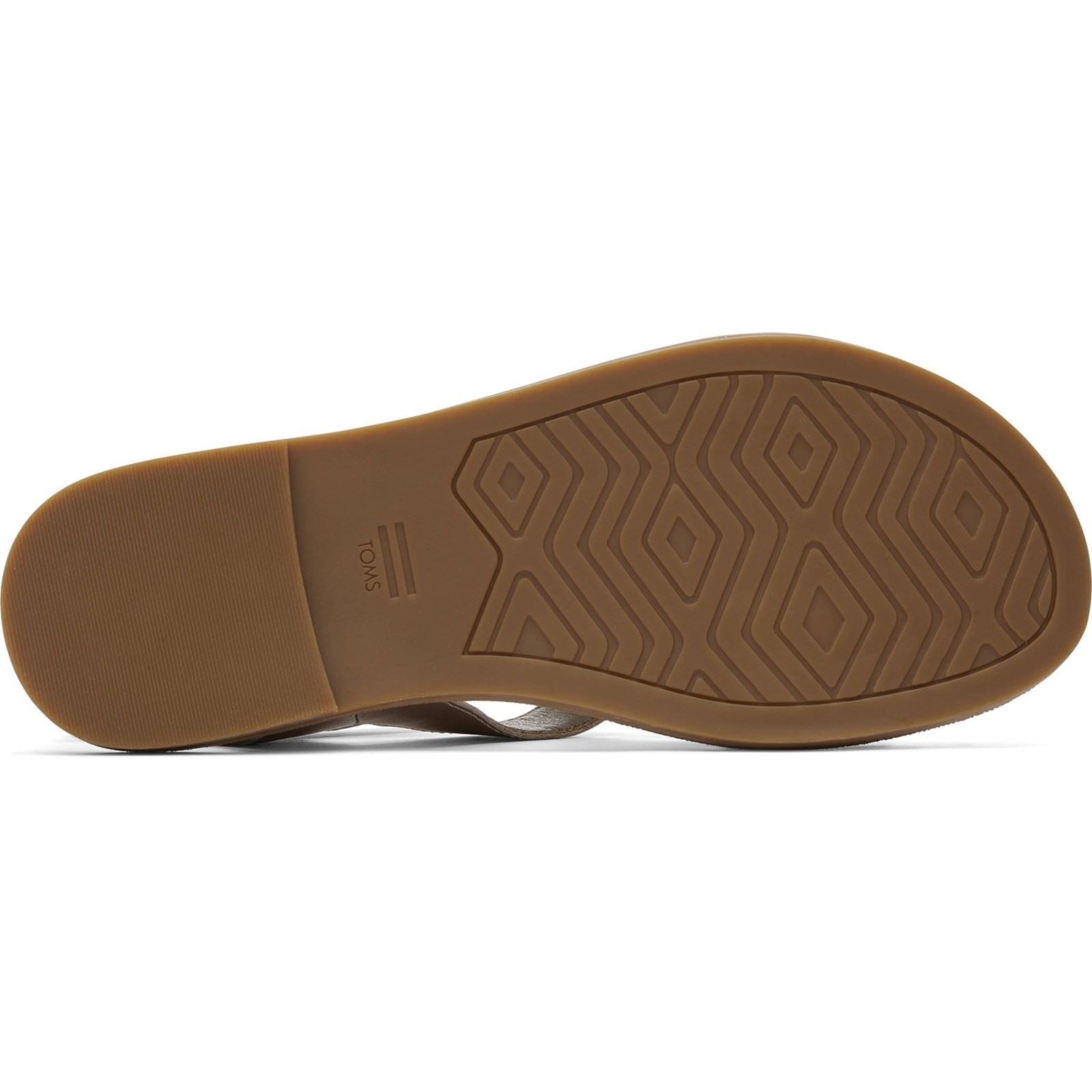 TOMS Sloane Leder Frauen Leichte Gold Wedges