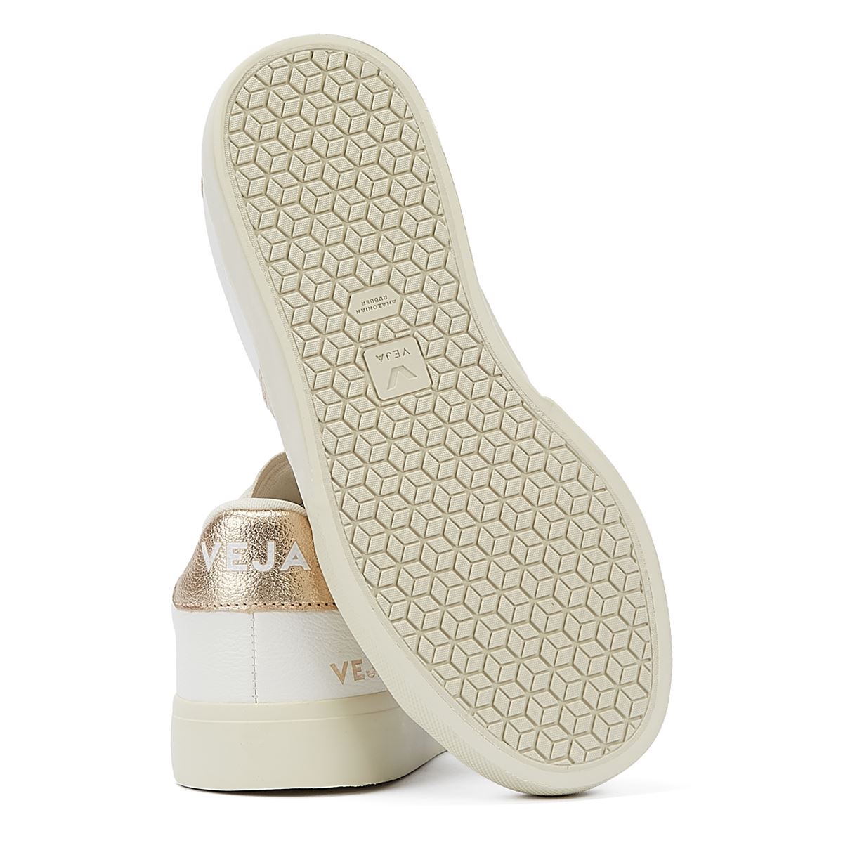 Veja Campo Platine Damen Sneaker Weiß/Gold