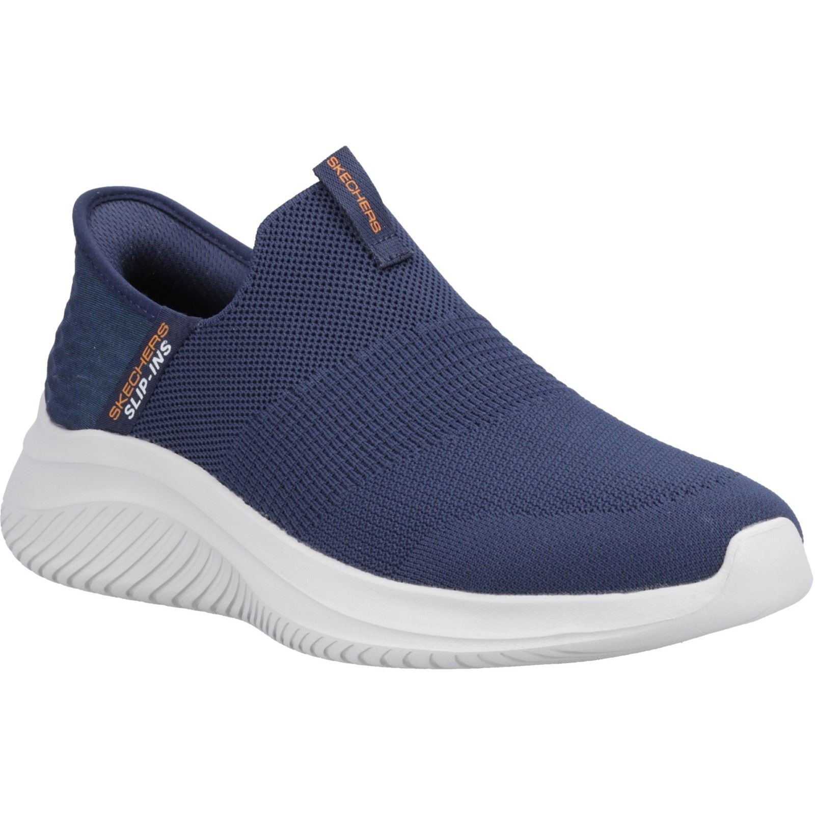 Skechers Ultra Flex 3.0 Smooth Step Synthetik Herren Sneaker In Marineblau