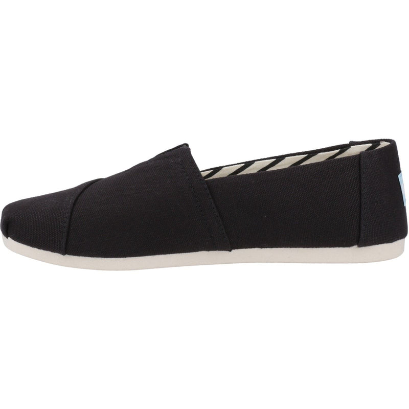 TOMS Alpargata 100% Baumwolle Damen-Schwarze Farbespadrilles