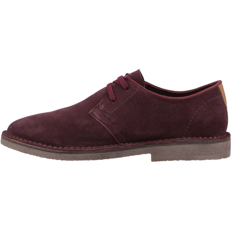 Hush Puppies Scout Wildleder Herren Bordeaux Schnürschuhe