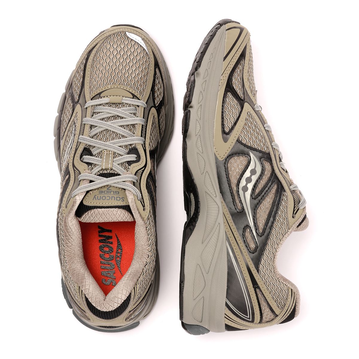 Saucony Progrid Guide 7 Herren Grüne Sneaker