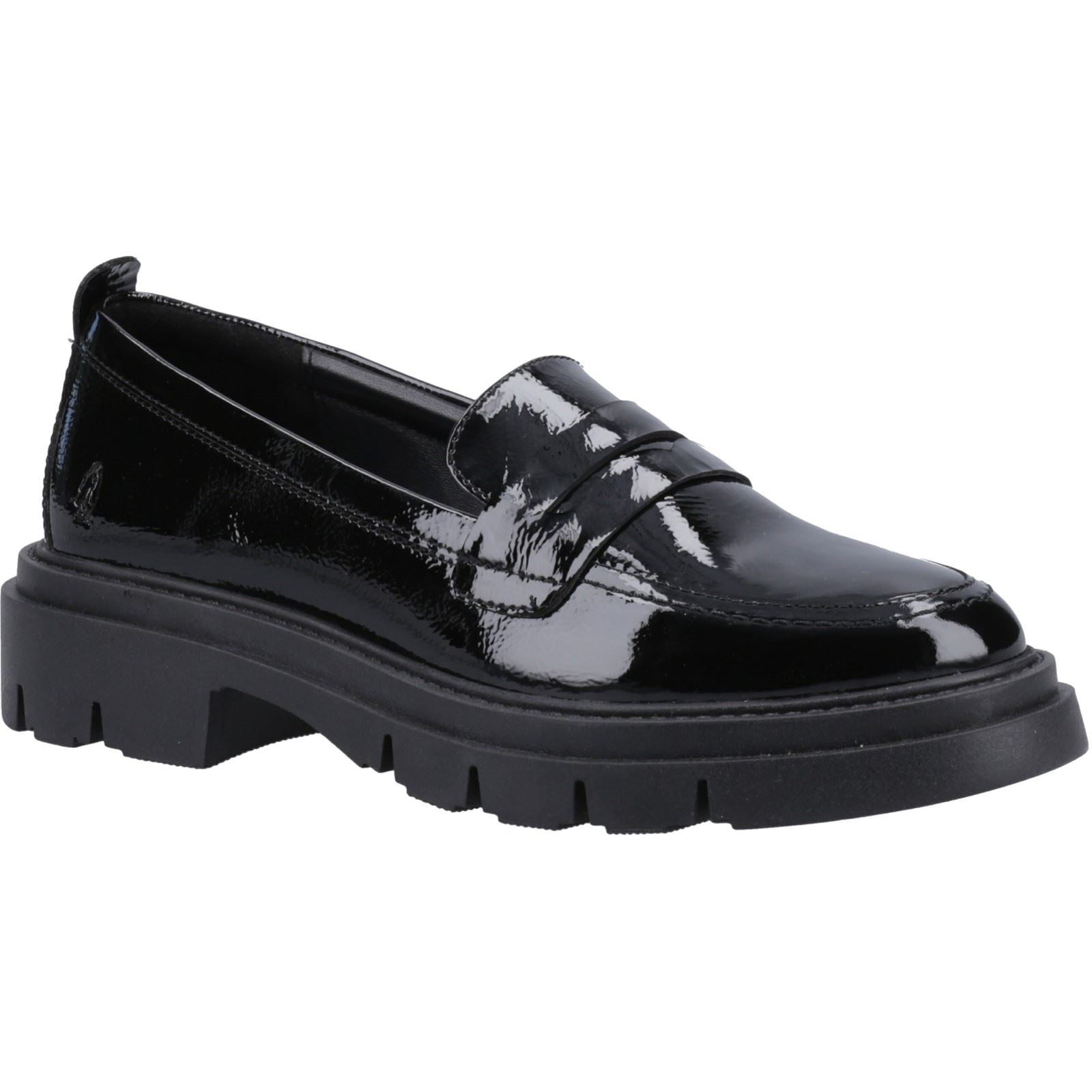 Hush Puppies Reece Damen-Schwarze Farbe-Lederloafer