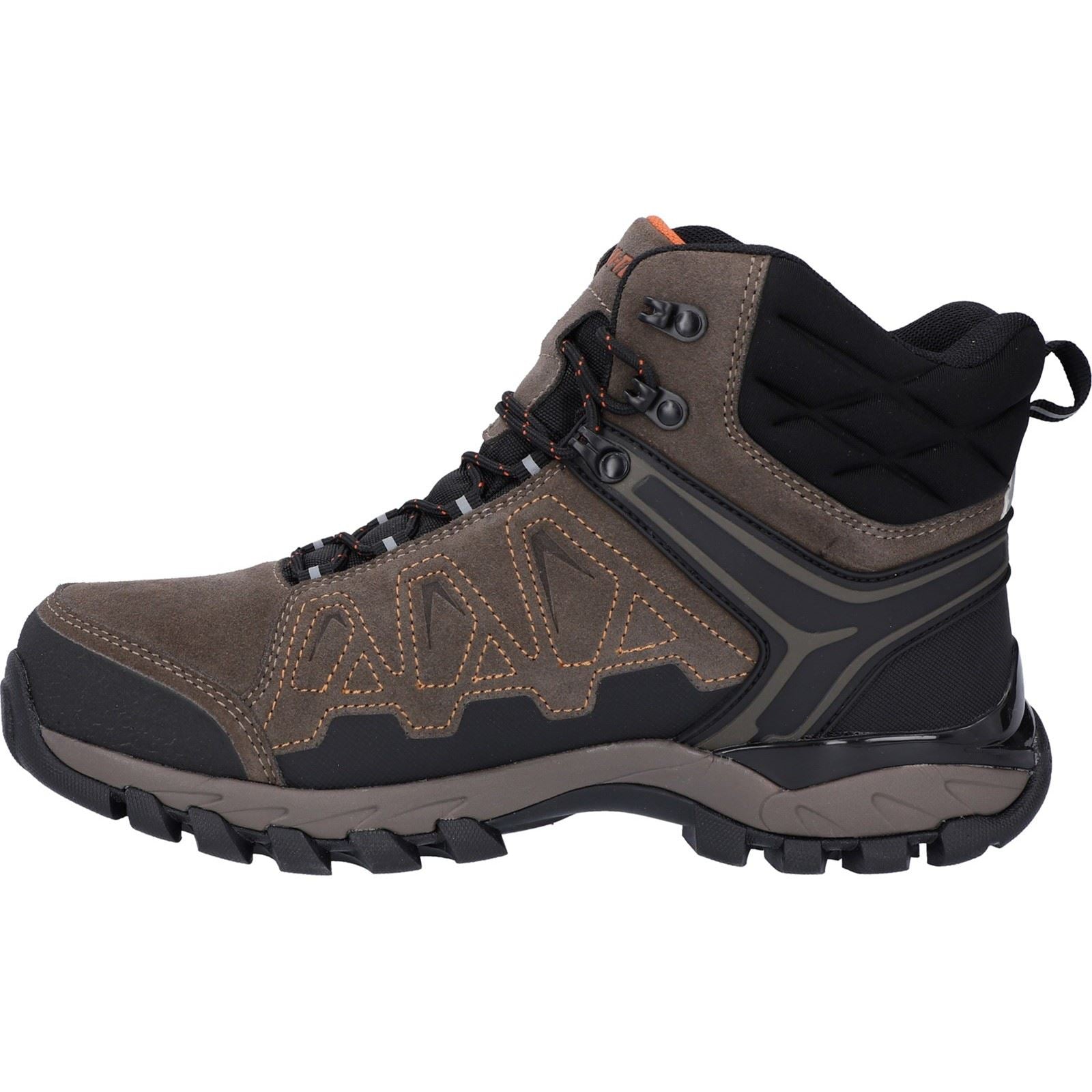 Hi-Tec V-Lite Explorer WP Rinds Wildleder Herren Wanderschuhe In Kastanienbraun/Orange